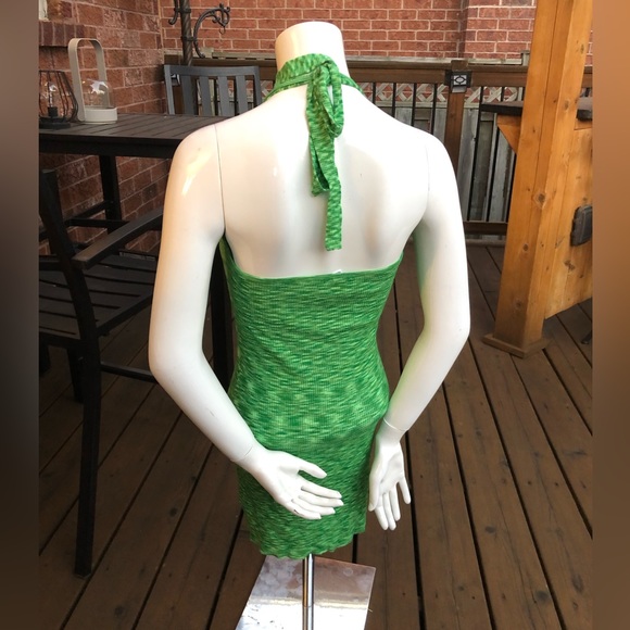 Stunning Garage Green Halter Dress - Picture 8 of 8